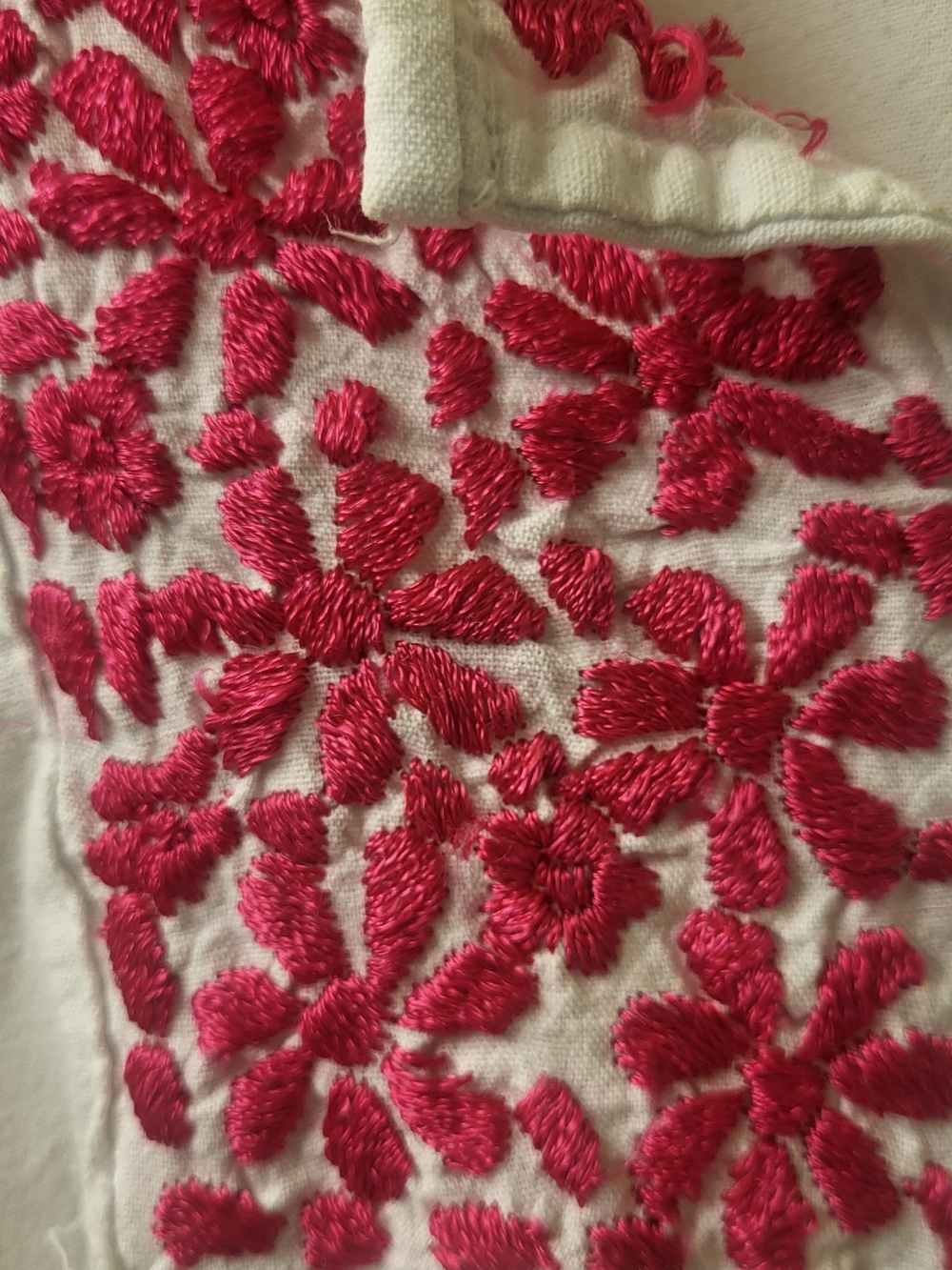 Traditional Mexican Embroidered Cotton Top - Picture 3 of 14